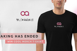 Staking has ended. Win free OJA merch T-shirt.