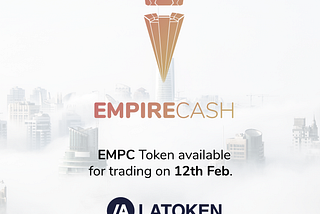 EmpireCash’s first exchange is Latoken