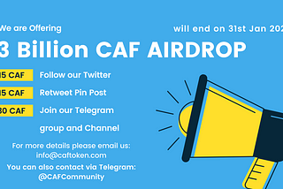 3 Billion CAF AIRDROP