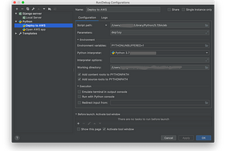 Using Elastic Beanstalk with PyCharm/IDEA