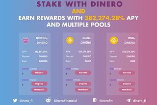 Dinero Staking Platform is Ready to Go Live