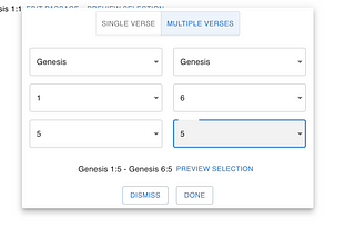 Adding a Bible passage picker to your react application