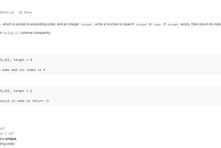 Binary Search(1) / Algorithm