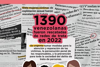 1,390 Venezuelan women and girls rescued from trafficking networks in 2022