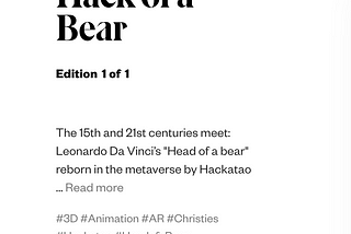 Hackatao’s Hack of a Bear — The Digital is Life.
