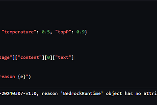How to solve Bedrock Converse API ‘BedrockRunTime’ object has no attribute error?