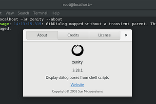 Zenity_Rhel8