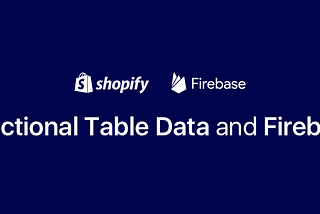 Building a Realtime iOS App Using Functional Table Data