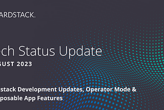 Tech Status Update