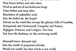 Burnt Norton (III) by T. S. Eliot