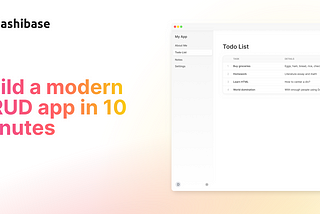 How to Build a Modern CRUD App in 10 Minutes