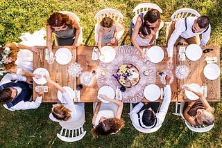 group gathering to celebrate