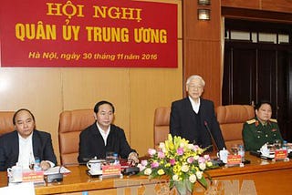 Tổng Bí thư, Chủ tịch nước và Thủ tướng dự Hội nghị Quân ủy Trung ương