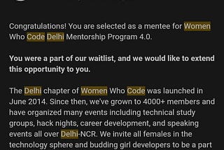 My learnings of Women Who Code Delhi Mentorship program 4.0- Week 1