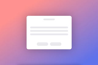Make a simple re-usable modal dialog system with vanilla JavaScript