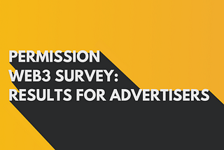 Web3 Marketing Survey: Statistics for Advertisers