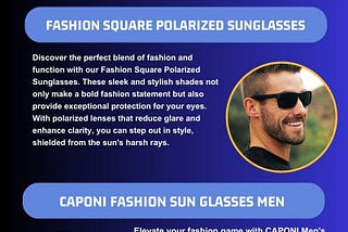 The Sexy Sunglasses of Men, with Daring Elegance