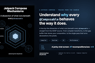 Announcing Jetpack Compose Mechanisms: The Book and Course on How Compose Actually Works