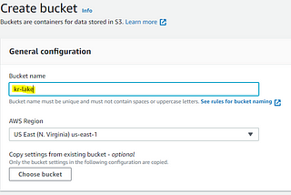 Create S3 Bucket