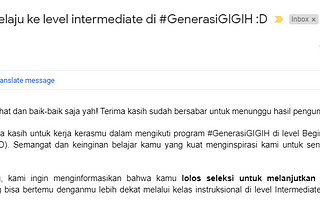 Week 1 Reflection at #GenerasiGIHIH Programs