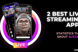 2 Best Live Streaming Apps + Statistics That Shout Success