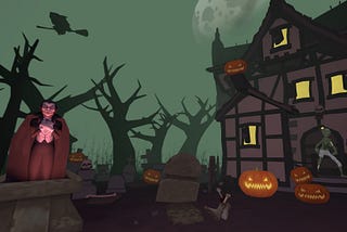 How to make a simple webVR experience for kids with A-Frame (The making of halloVReen)