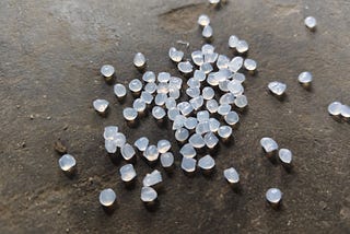 small white plastic balls
