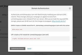 Mailchimp x Gandi : DNS de zone