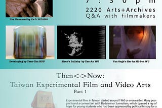 LA Filmforum 台灣實驗電影展海報出爐