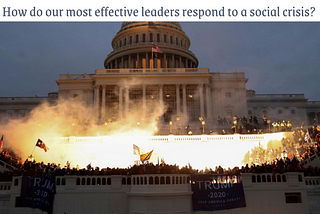 An explosion caused by a police munition at the US Capitol in Washington on Wednesday, January 6. Leah Muller Reutuers