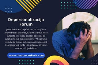 Depersonalizacija Forum