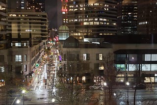 Retirement Day, view from my building Downtown Oakland, CA (12/31/22)