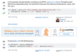 The good old time on Stackoverflow.