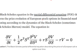 Insight into Black Scholes Equation