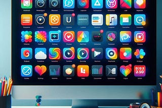 An image of a computer desktop with icon