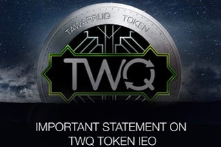 Announcement — Status Report after TWQ IEO Round 1