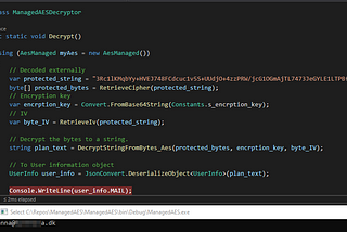 Decrypting salesforce Apex (AES with managed IV) using C#