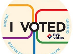 I voted sticker from 2013