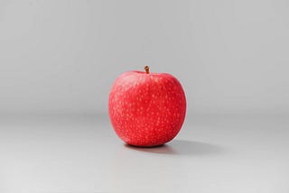 A red apple