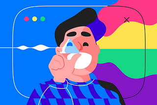 The main image for the article. The character is holding a prism from which a different spectrum of colors comes out. Author: Viktor Salomahin