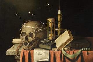 An image of Frans van Everbroeck’s paintaing named Memento Mori