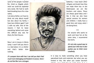 [EN] LOW-TECH FOR REFUGEES’ PORTRAITS: GIVING A VOICE TO THE PEOPLE. “Mehdi”