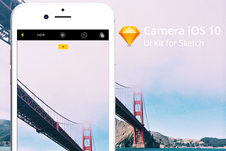 Apple Camera App (iOS 10) UI Kit for Sketch