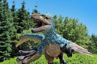 Dromaeosaurus: Dinosaur Brought to Life in Colorful Sculpture
