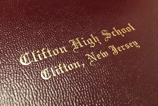 Clifton High School Diploma; Clifton, NJ; Clifton High School Class of 96; Maria Dal Pan