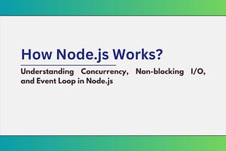 Image by Author: How Node.js works