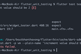 Flutter Unit Testing