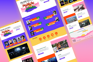 Case study: UI design for a music event