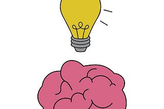 Illustration of a brain and lightbbulb