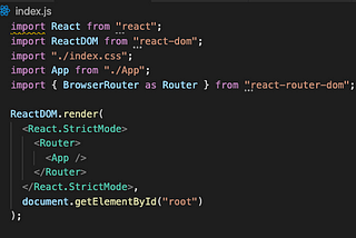 Setting up React Router in your create-react-app